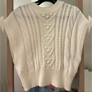 NEW Forever 21 White Sweater Vest